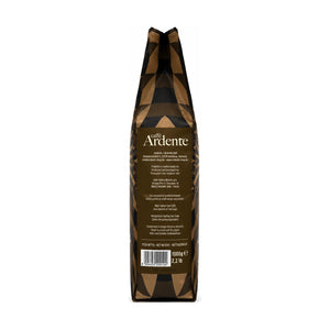 Ardente Caffè Einzelpackung fũr Bohnenkaffee Vincenzo, Seitenansicht mit Produktinfo vor weissem Hintergrund