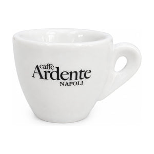 Produktbild von Ardente Caffè Espresso Tasse in weiss, vor weissem Hintergrund