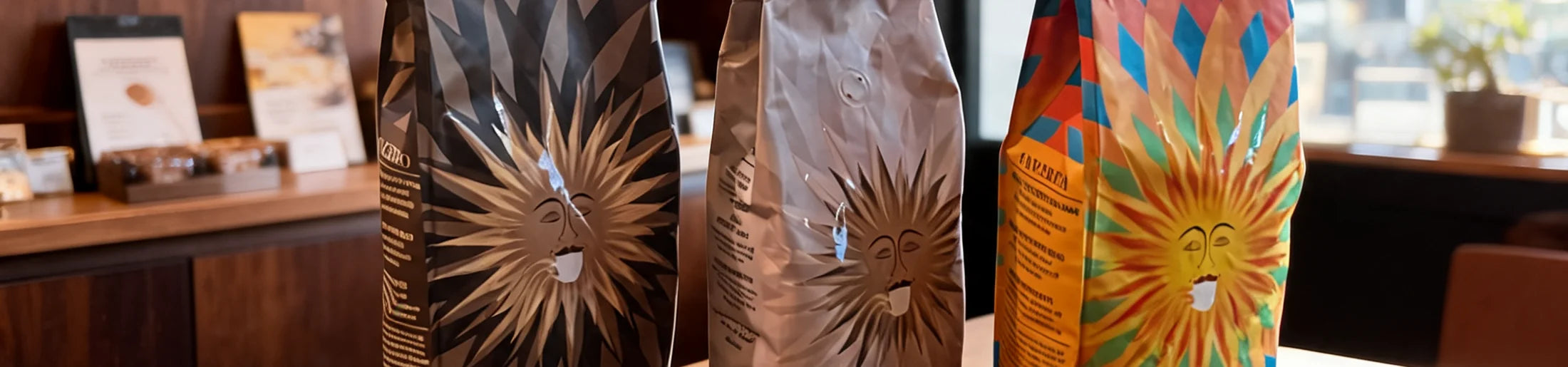 Ardente Caffè Packungen in der Nahaufname